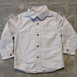 Cat & Jack Light Gray Kids Button-Down Shirt